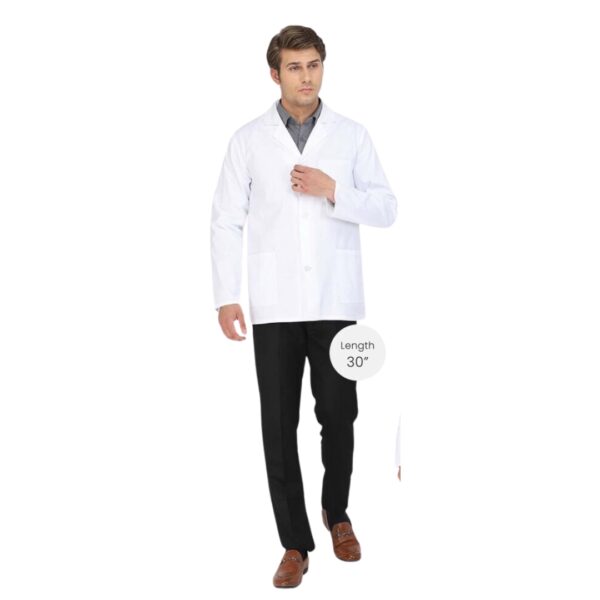 UNISEX LAB COAT BUTTON CLOSURE FULL SLEEVE